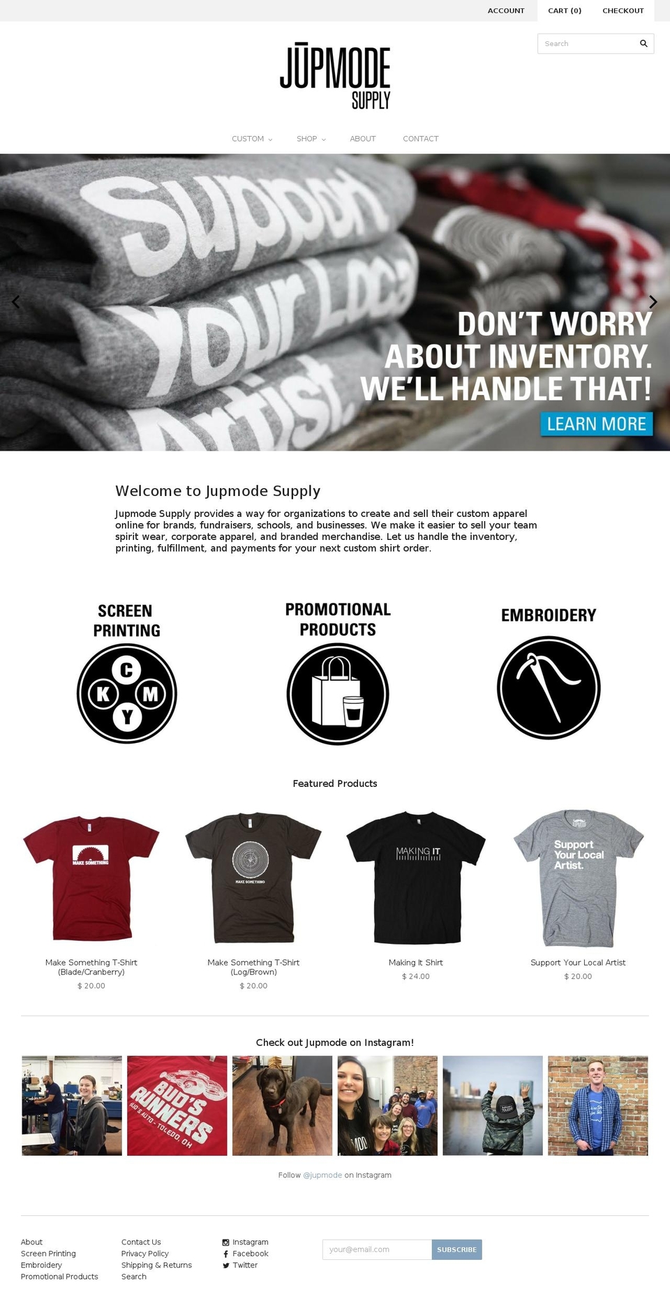 jupmodesupply.com shopify website screenshot