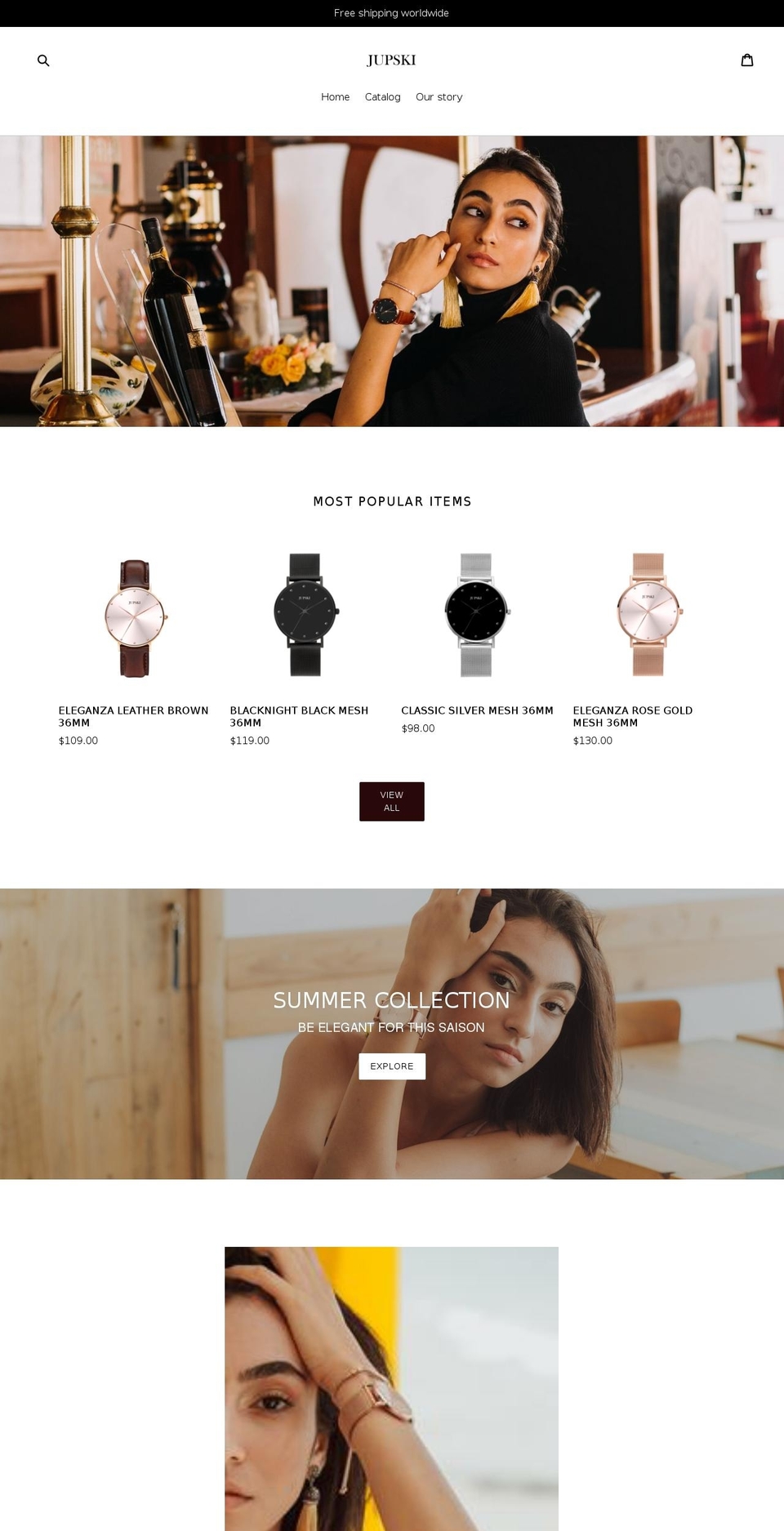 jupskiwatch.com — Shopify storefront screenshot