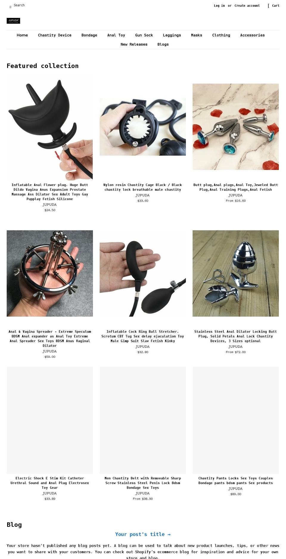 jupuda.com shopify website screenshot