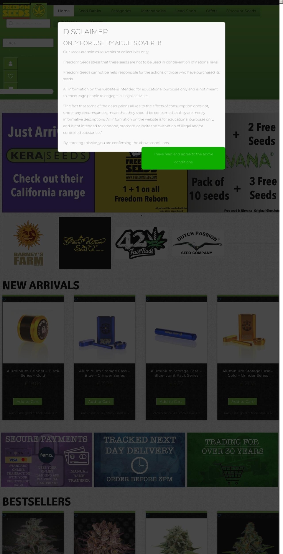 jurassicsmokes.co.uk shopify website screenshot