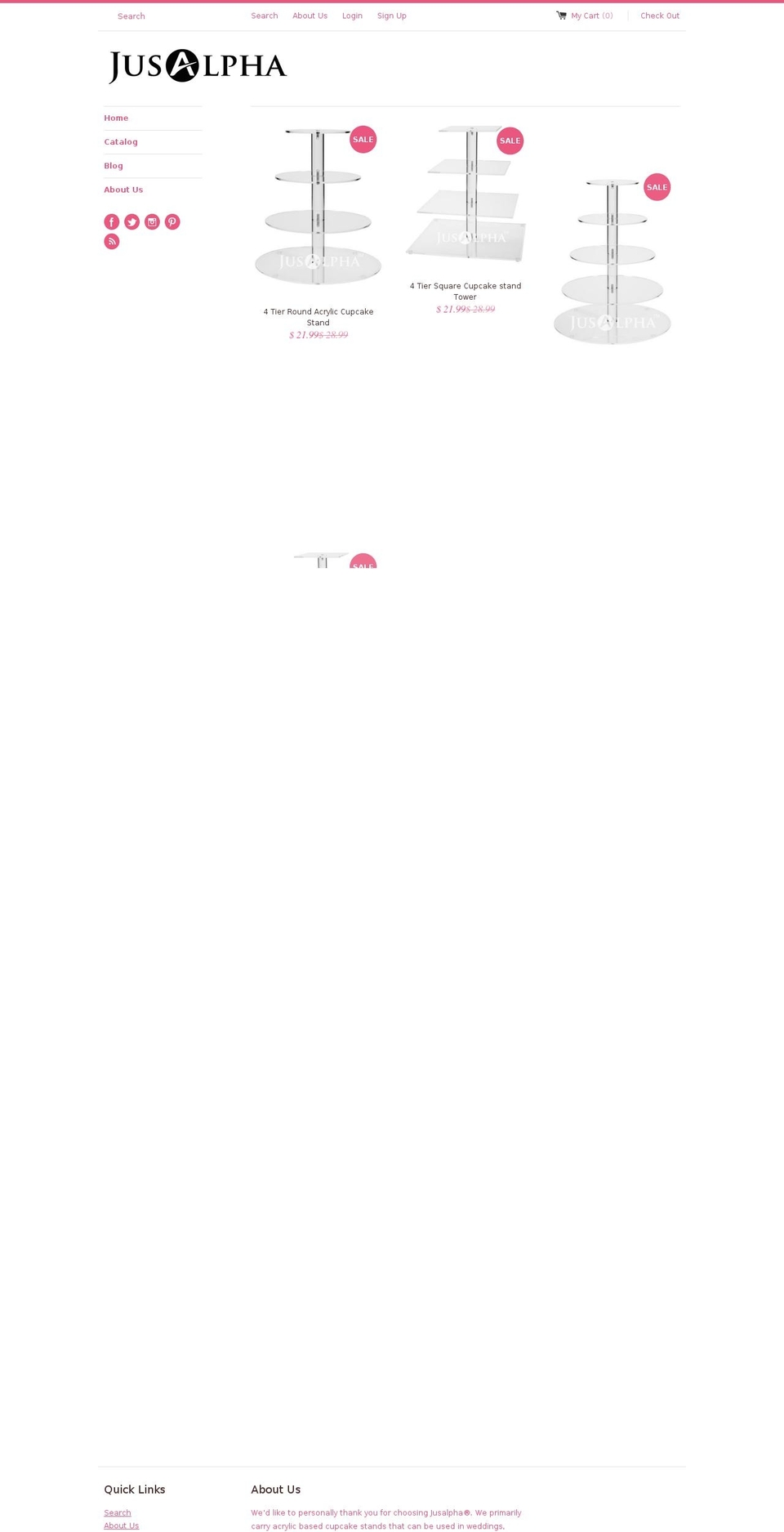 jusalpha-usa.com shopify website screenshot