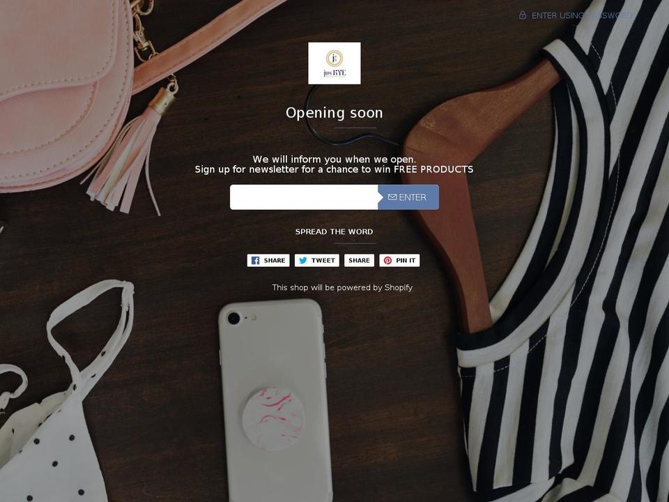 juskye.com — Shopify storefront screenshot