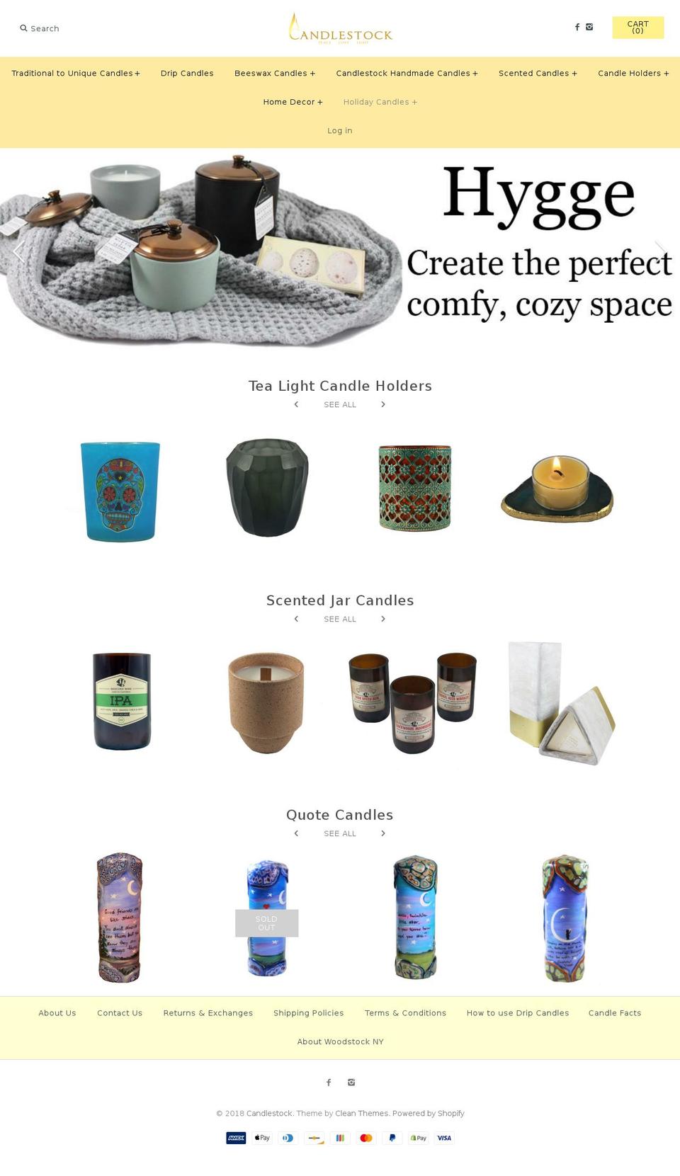 just-beeswax-candles.com shopify website screenshot