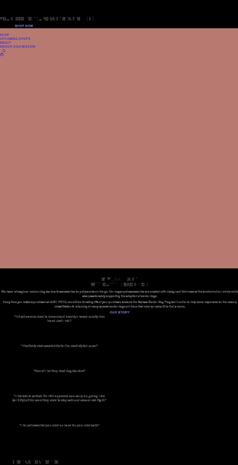 just-fred.com shopify website screenshot