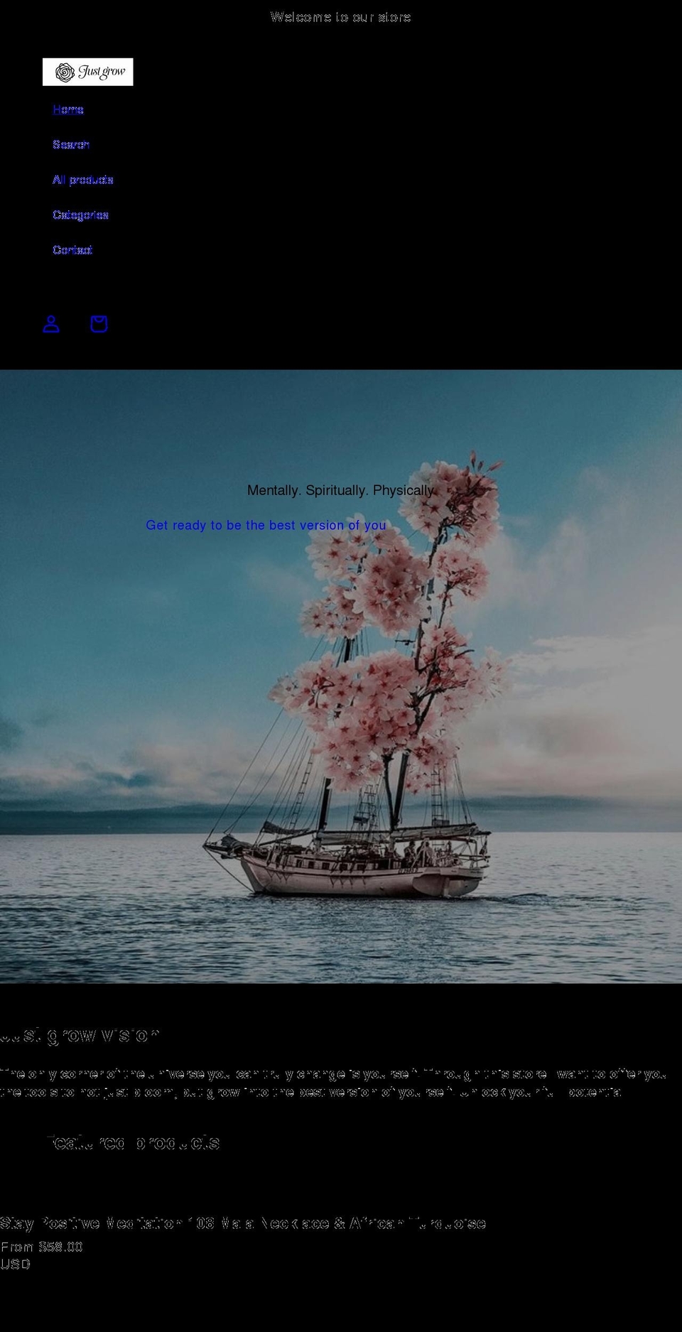 just-grow.net shopify website screenshot