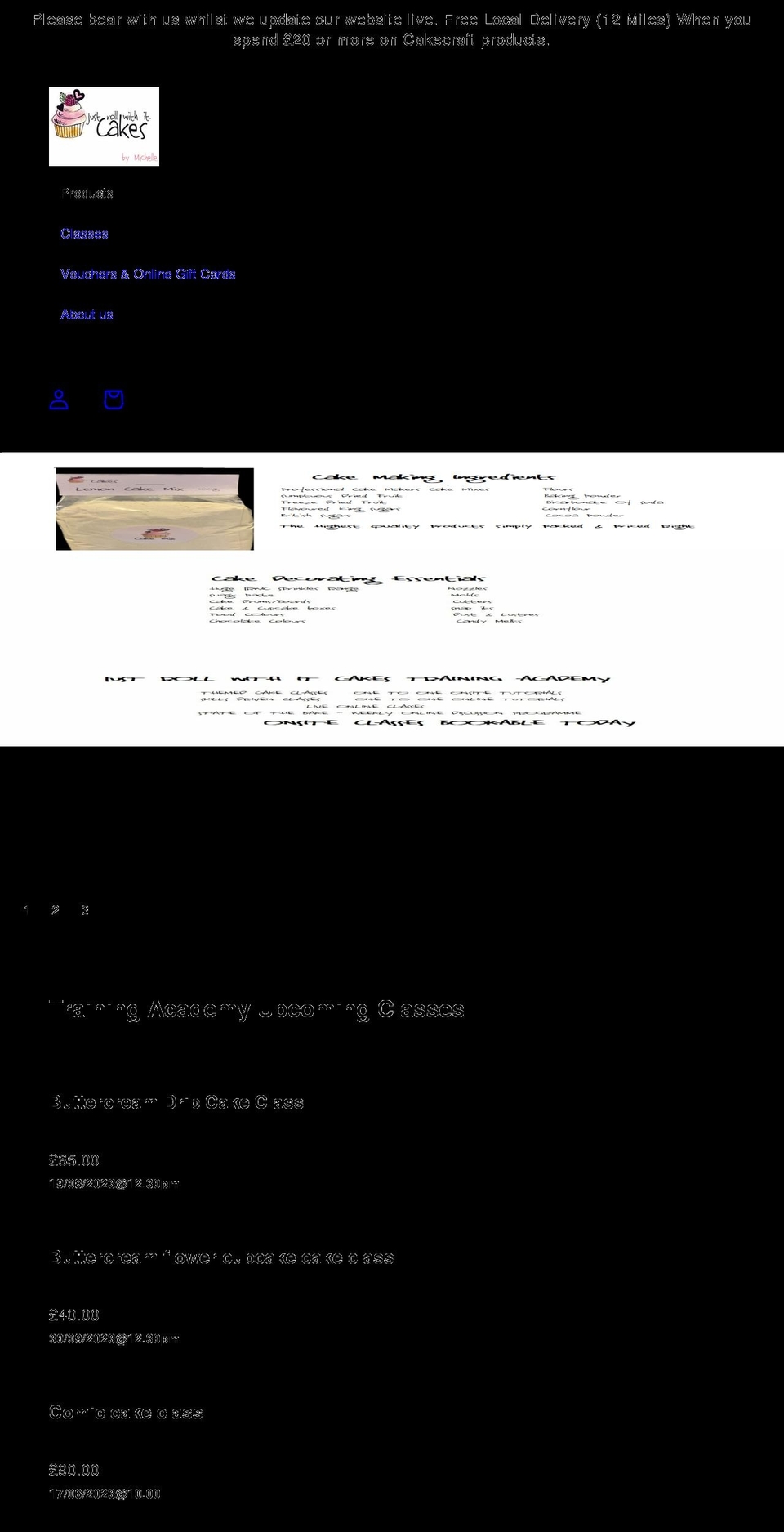 just-roll-with-it-cakes-ltd.myshopify.com shopify website screenshot
