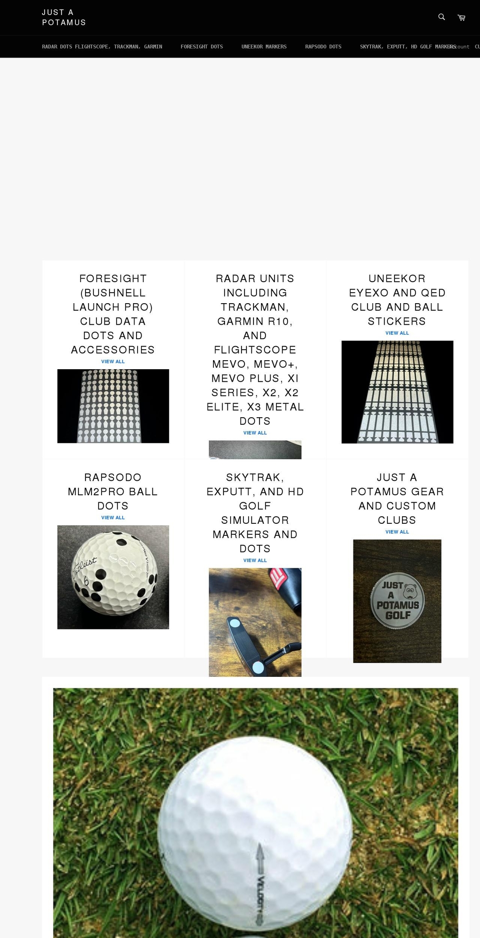 justapotamusdesigns.com shopify website screenshot