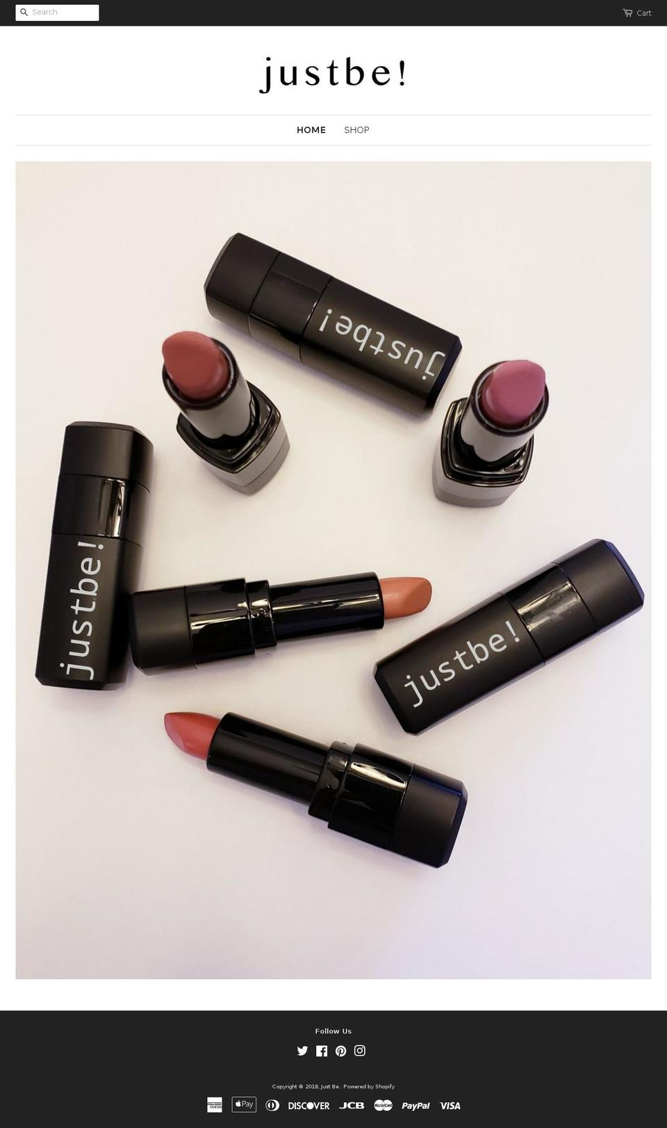 justbemiami.com — Shopify storefront screenshot