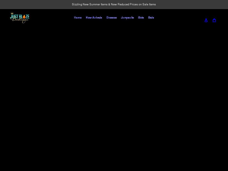justblaze-boutique.com shopify website screenshot