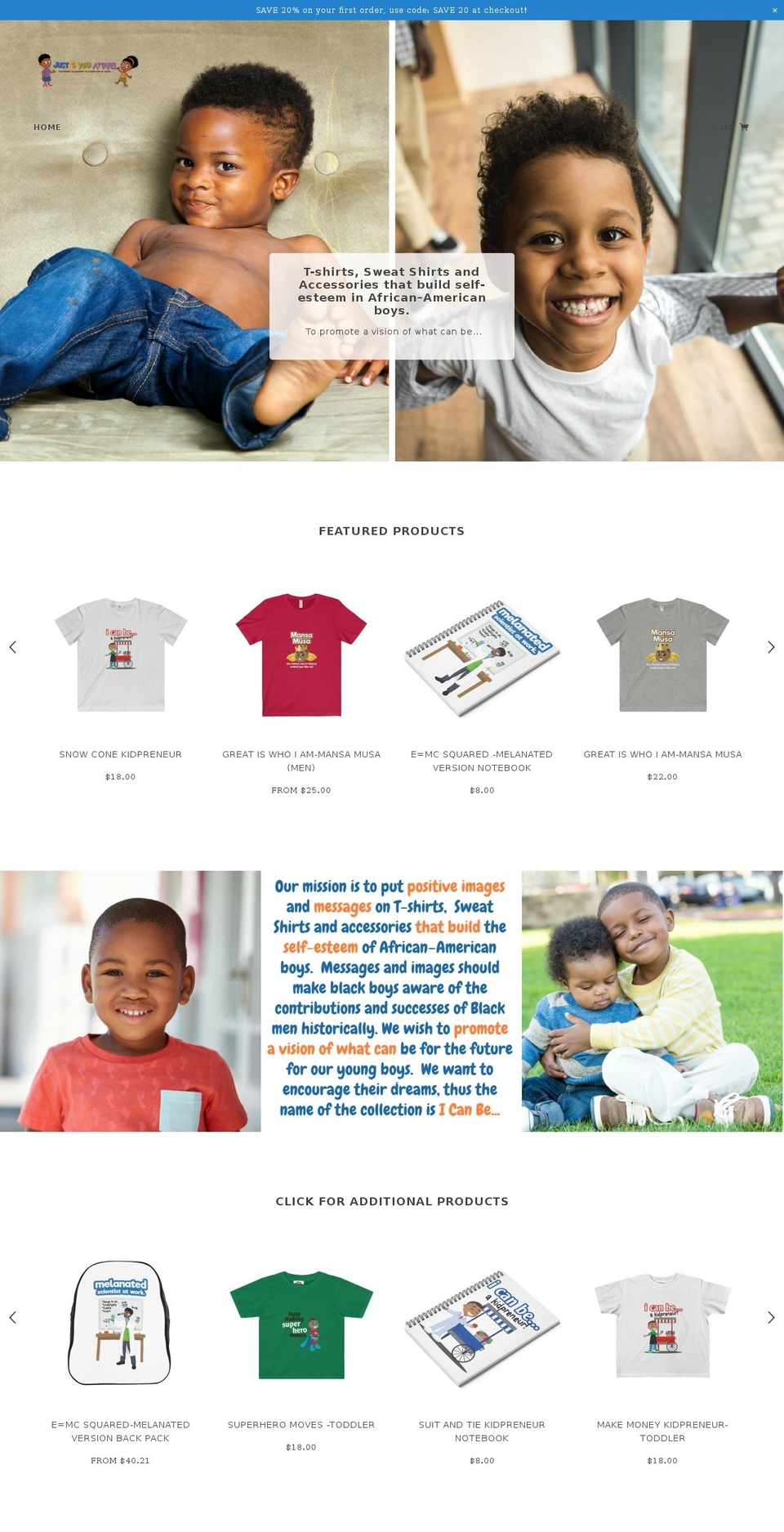 justbyouapparel.com — Shopify storefront screenshot