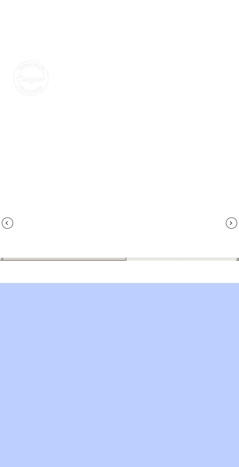 justconquerit.com shopify website screenshot