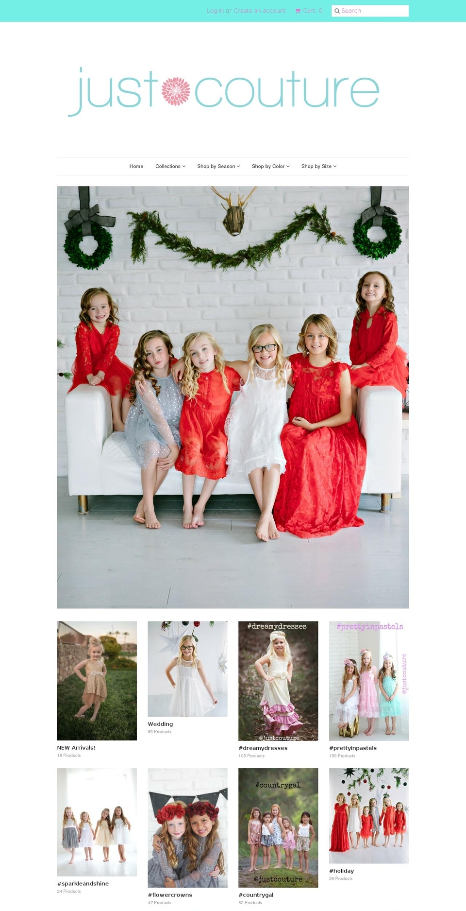 justcouturestore.com shopify website screenshot