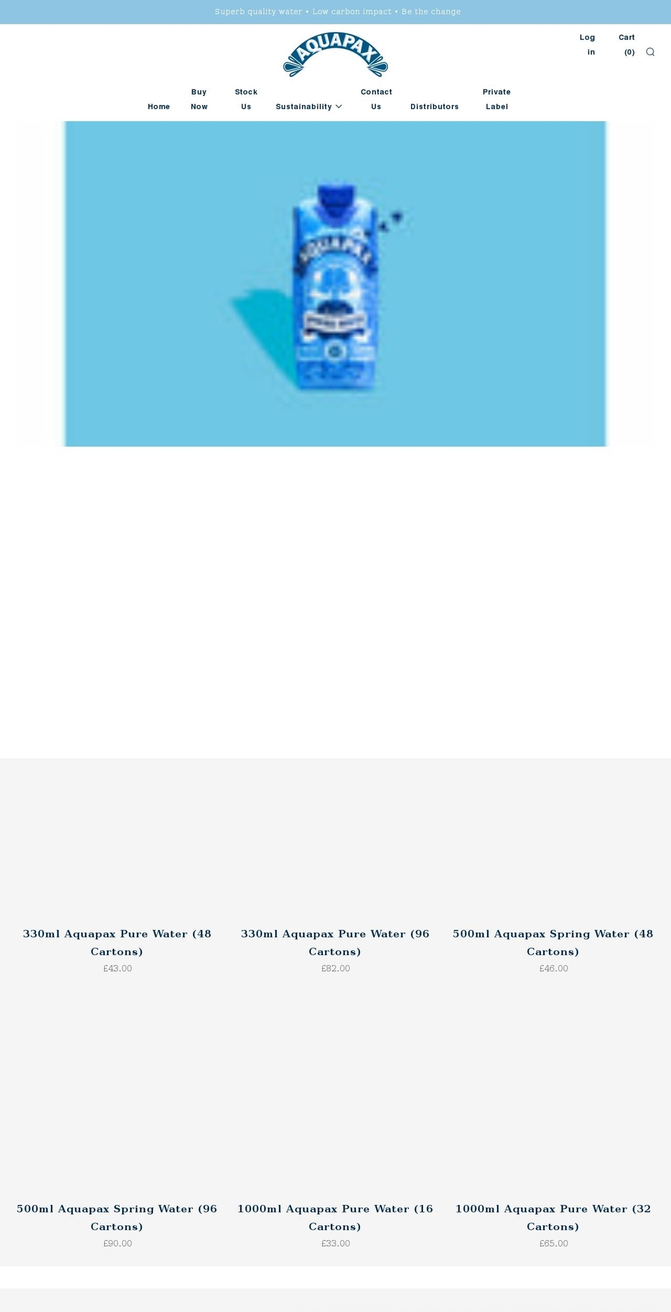 justdrinkingwater.com — Shopify storefront screenshot