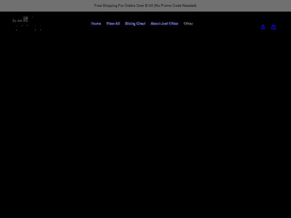 justeffiee.com shopify website screenshot