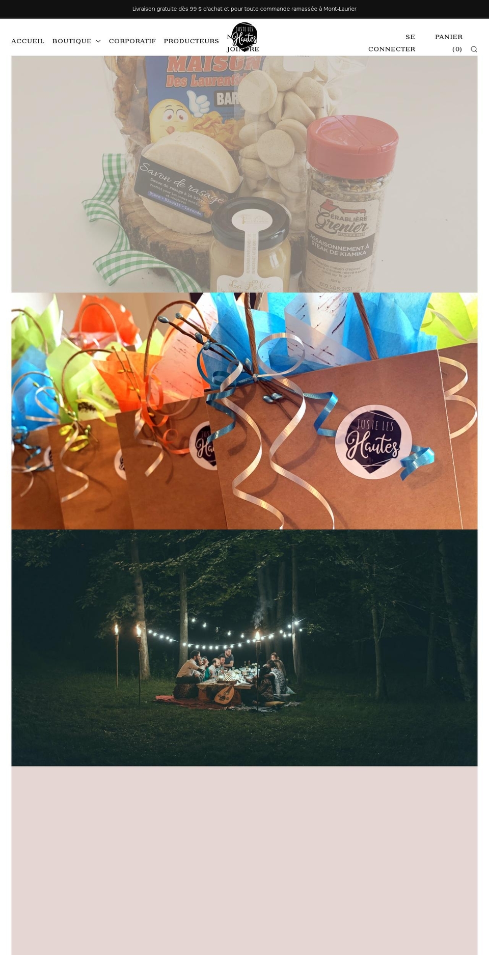 justeleshautes.com shopify website screenshot