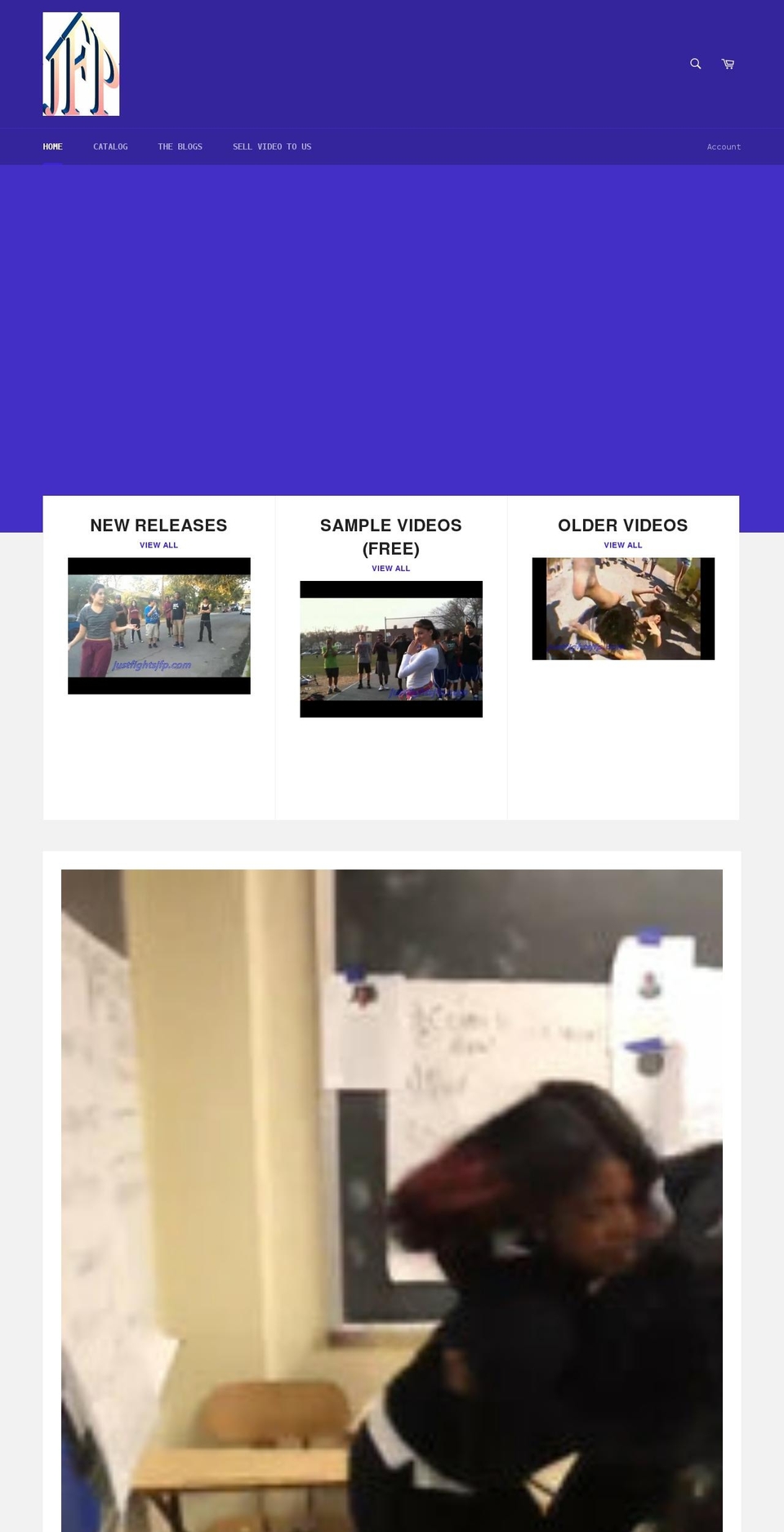 justfightsjfp.com shopify website screenshot