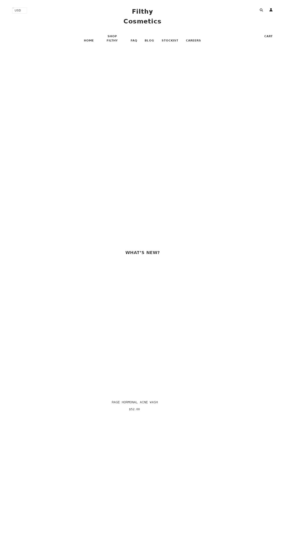 justfilthy.net shopify website screenshot