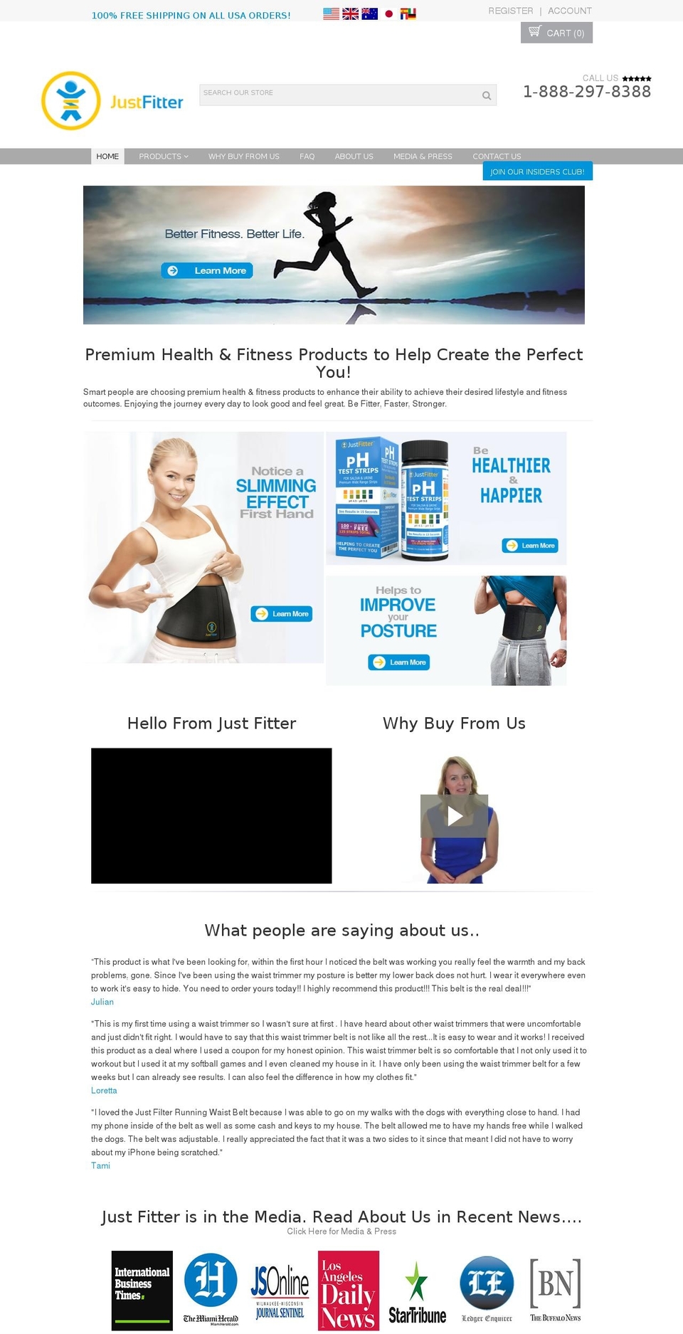 proven-profitable-theme Shopify theme site example justfitternow.com