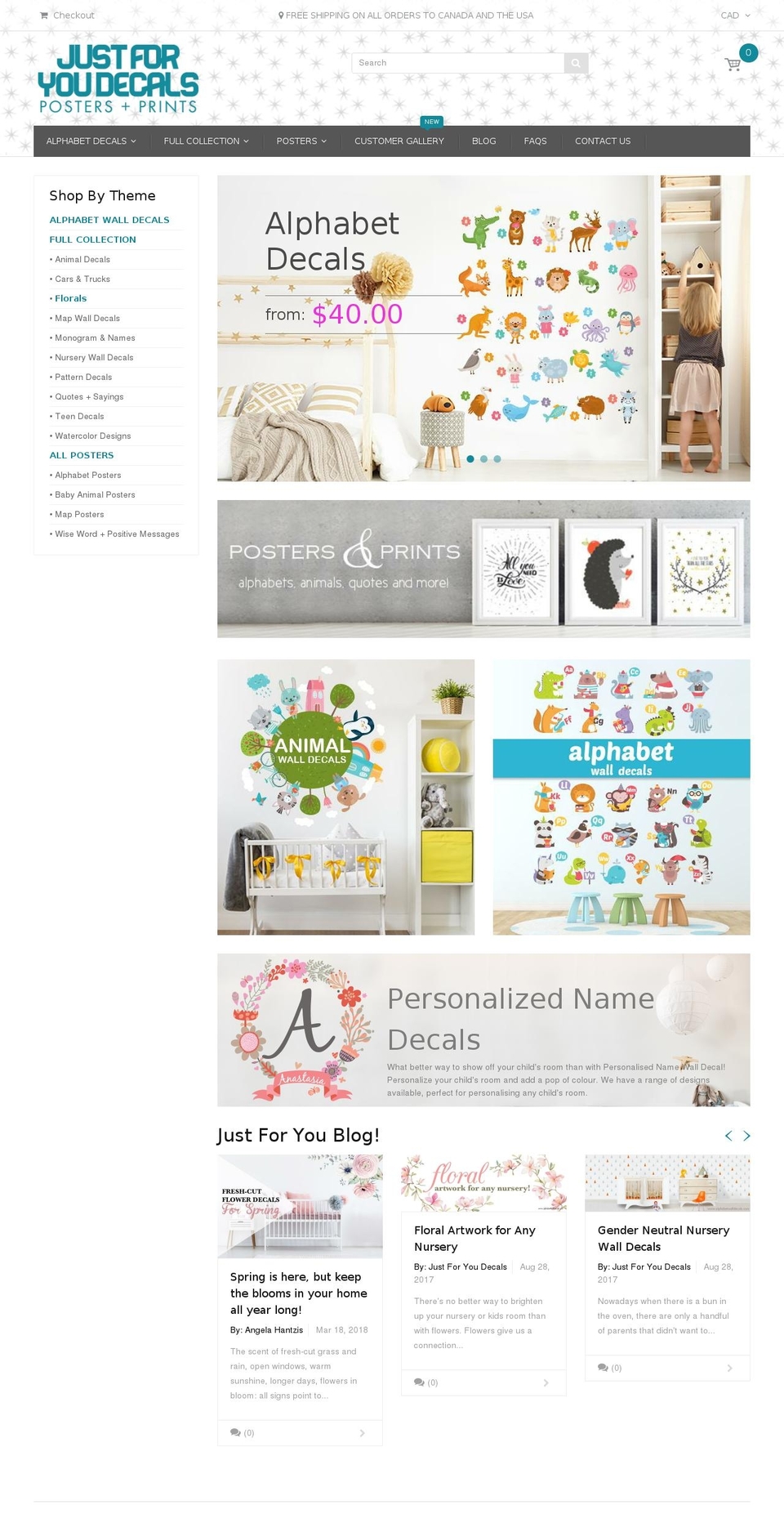 handy-1-4 Shopify theme site example justforyoudecals.ca