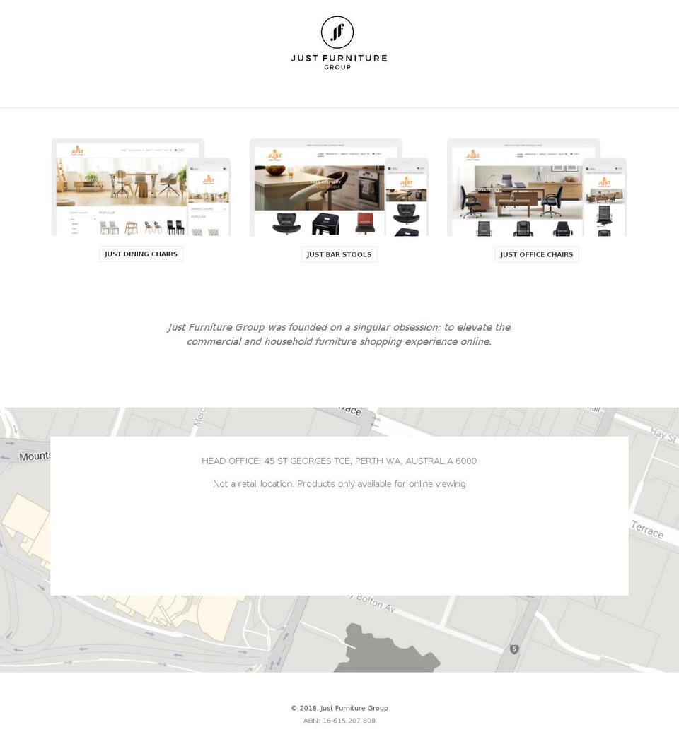 justfurniture.group shopify website screenshot