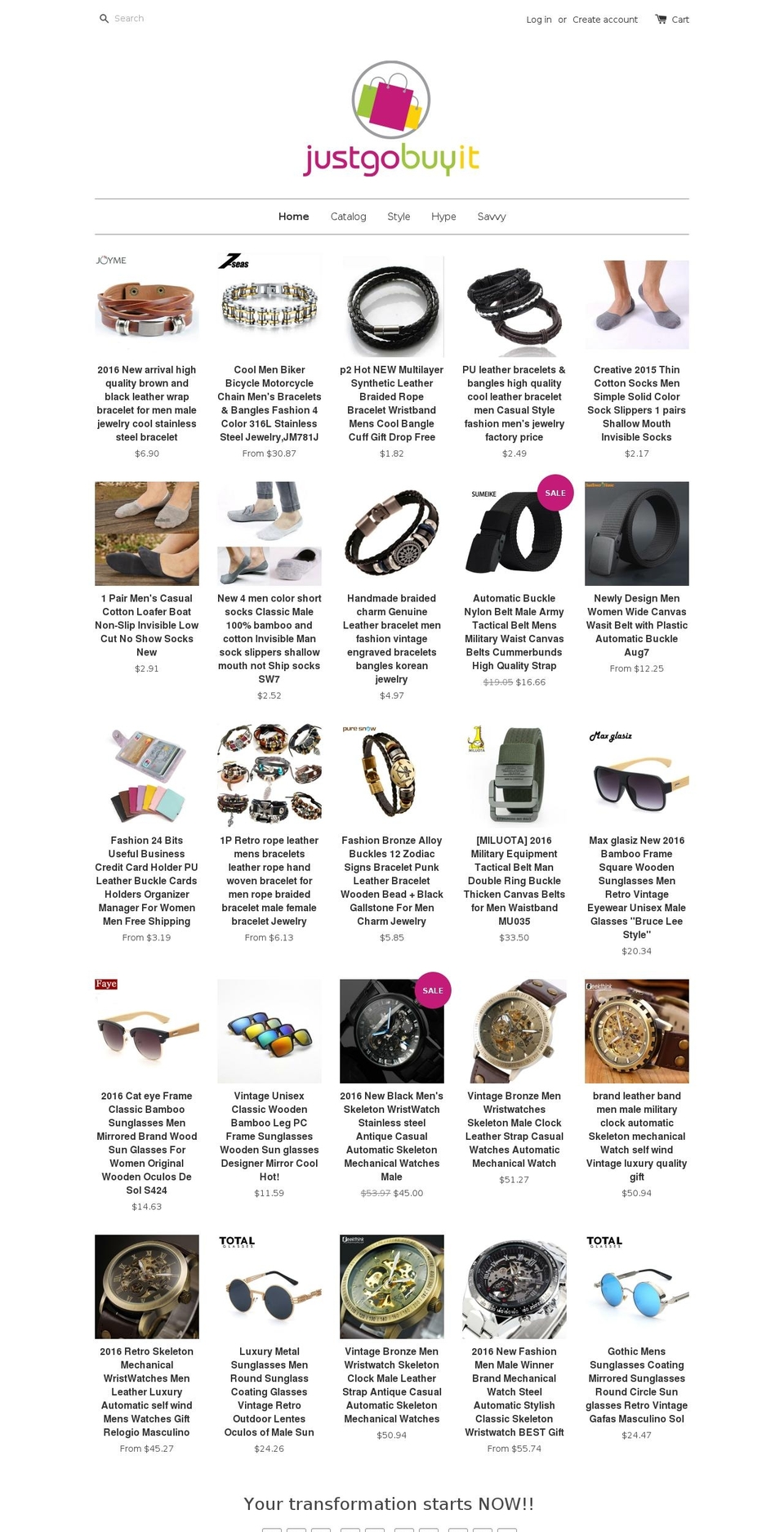 justgobuyit.com shopify website screenshot