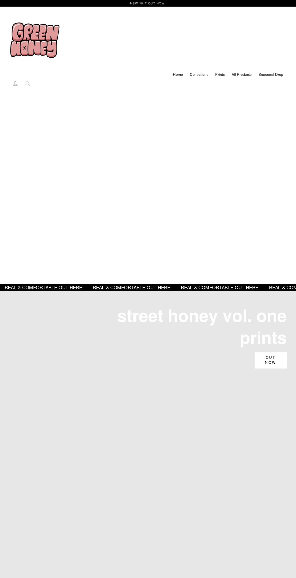 justgreenhoney.com shopify website screenshot