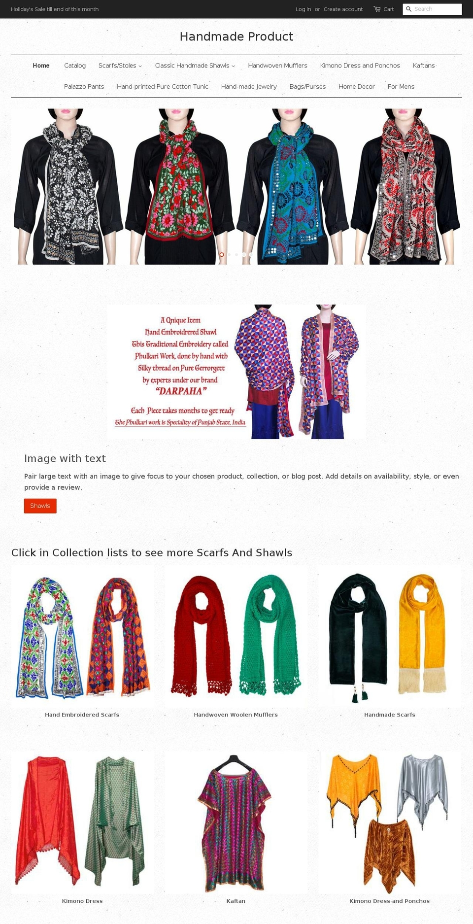 justhandmade.org shopify website screenshot