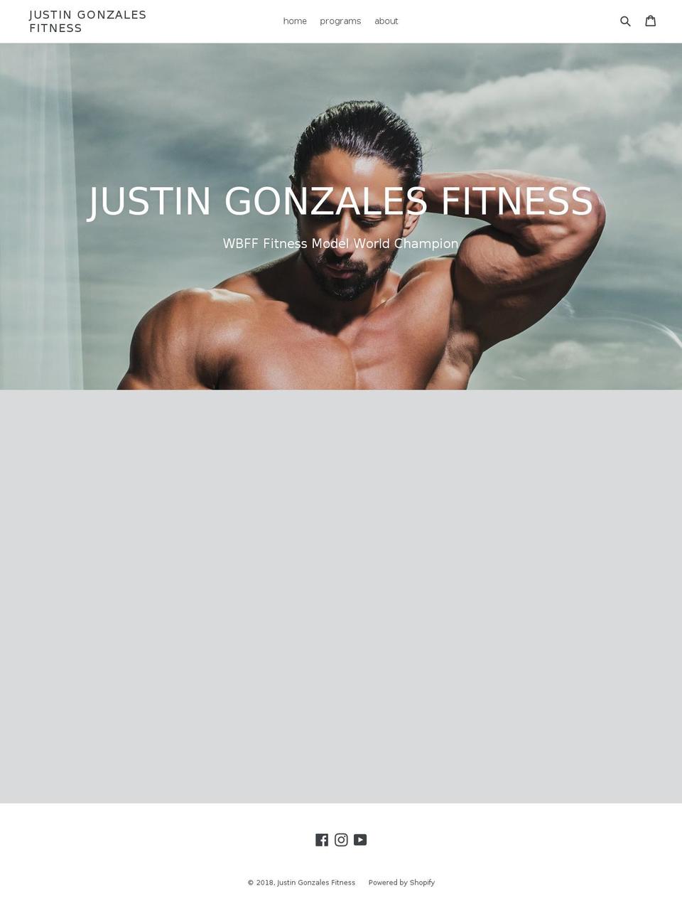 justin-gonzales.com — Shopify storefront screenshot