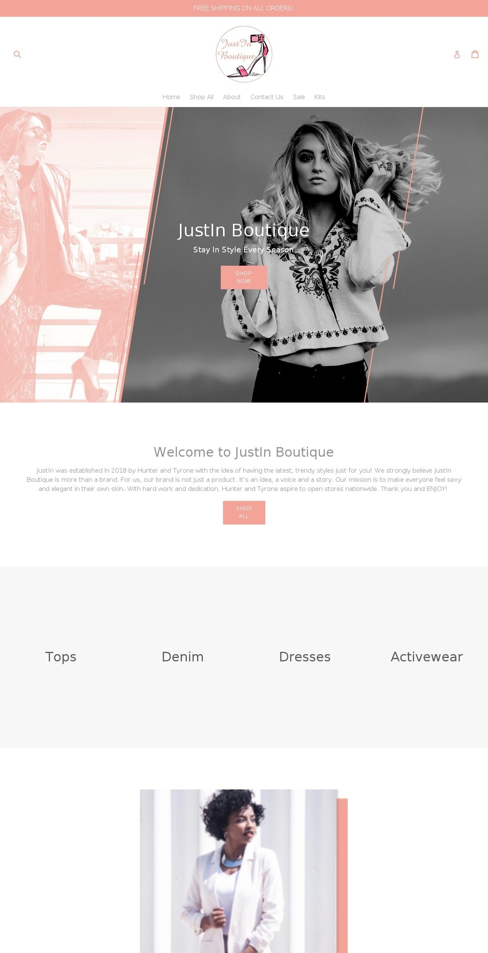 v1-5madwiresectionstheme Shopify theme site example justinboutique.com