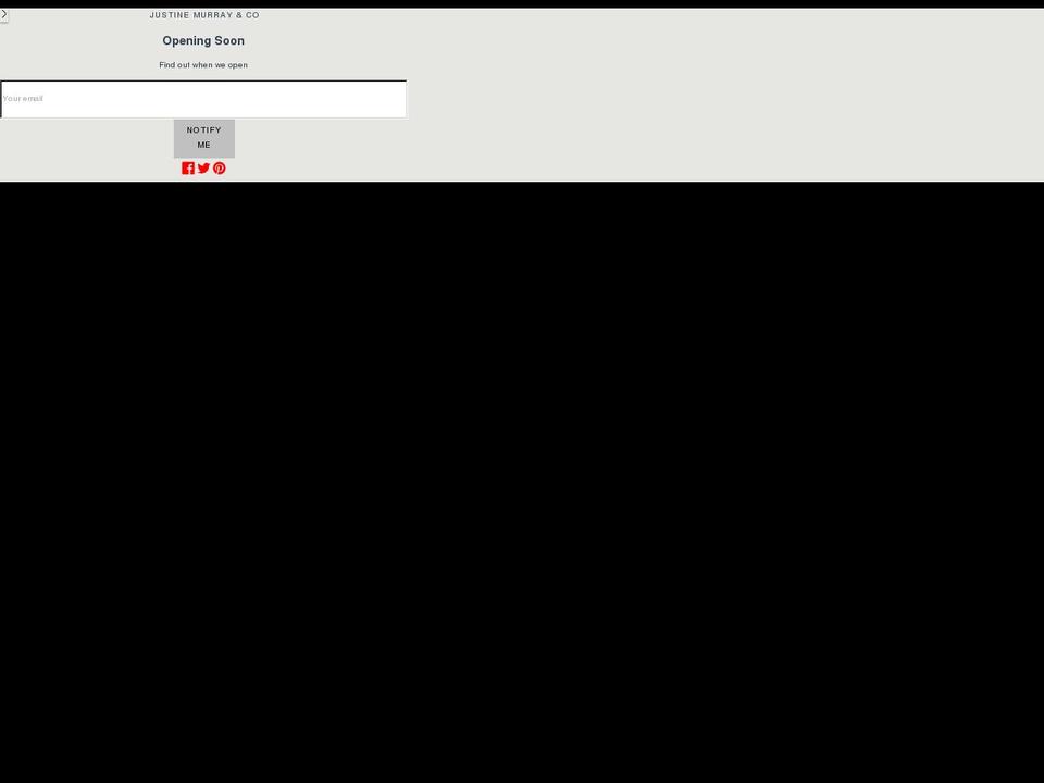 justineandco.com shopify website screenshot