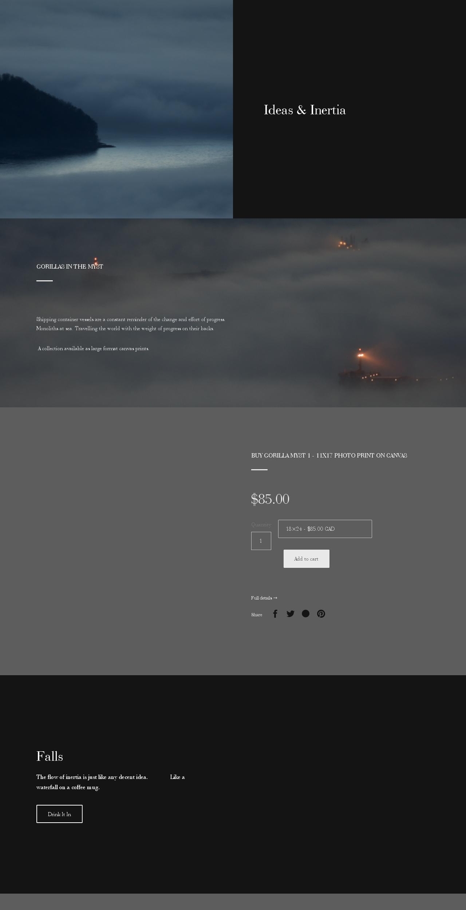 justingaskin.com shopify website screenshot
