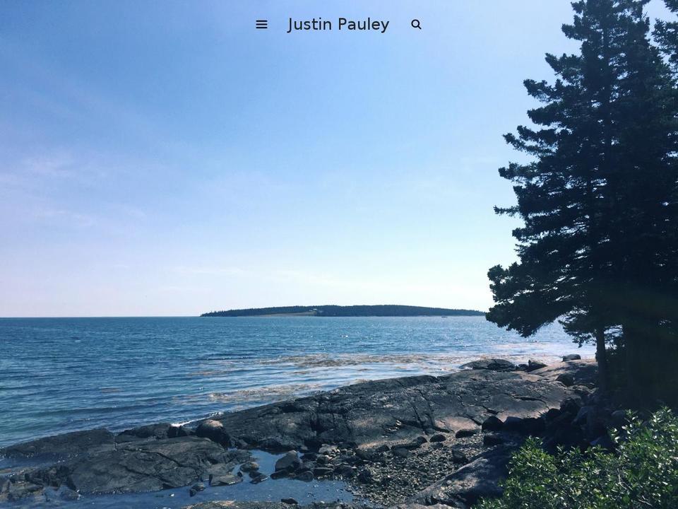 justinpauley.com shopify website screenshot