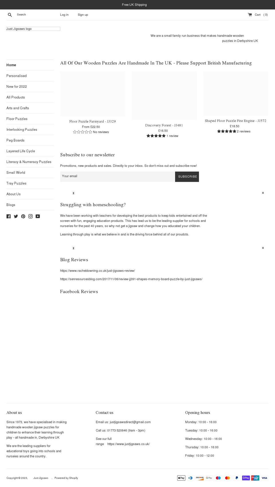 justjigsawsltd.co.uk shopify website screenshot