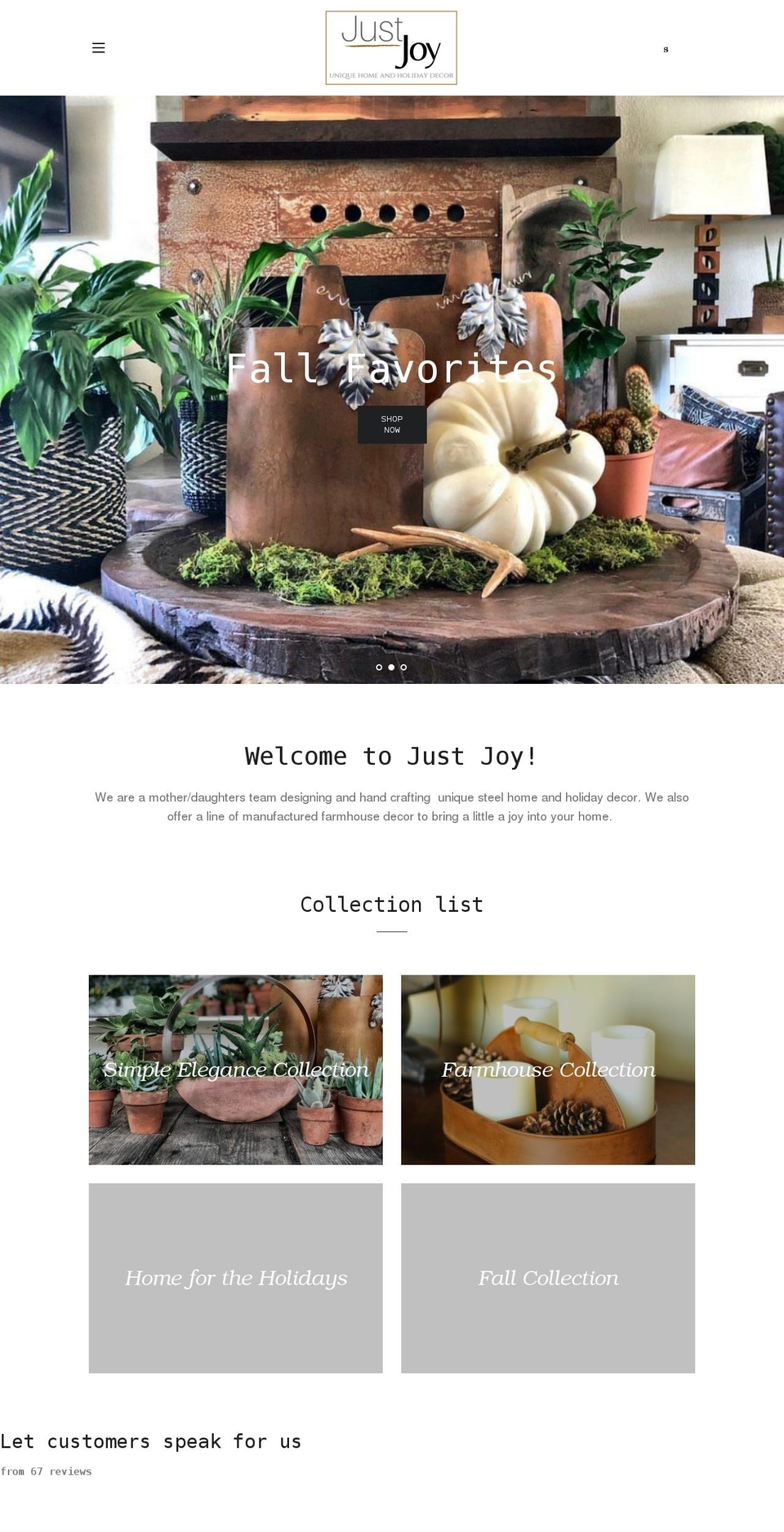 justjoyshop.com shopify website screenshot