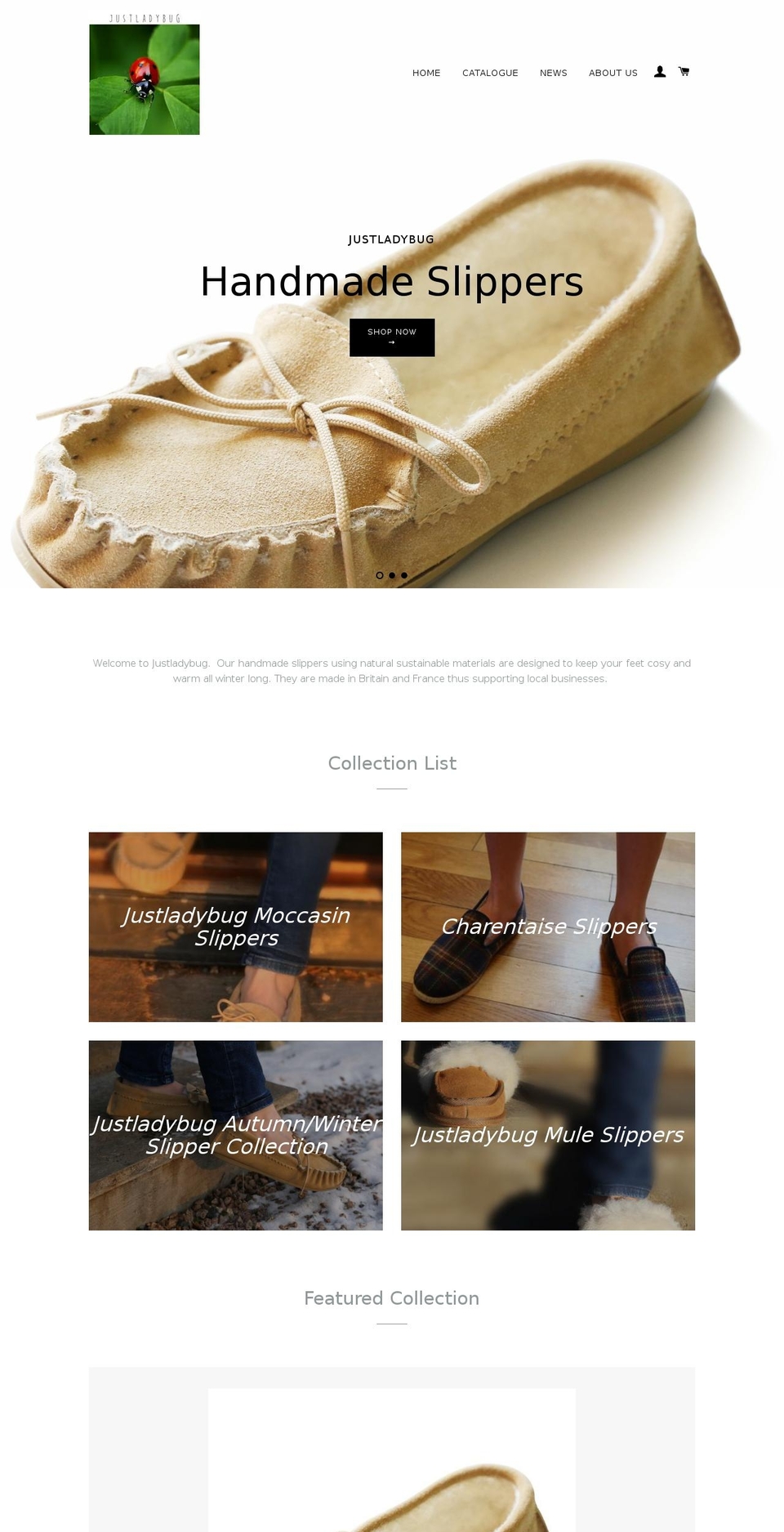 justladybug.com shopify website screenshot