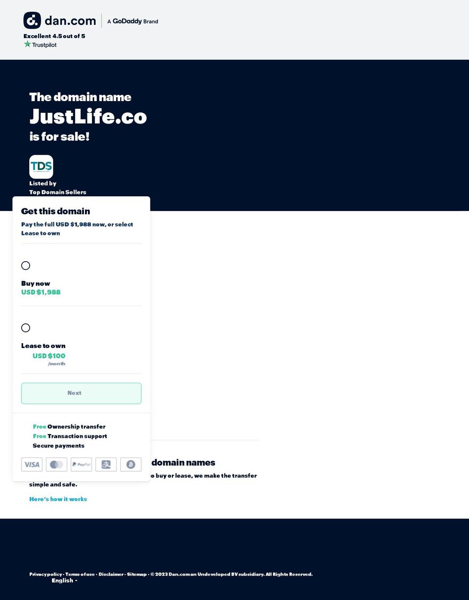 justlife.co shopify website screenshot