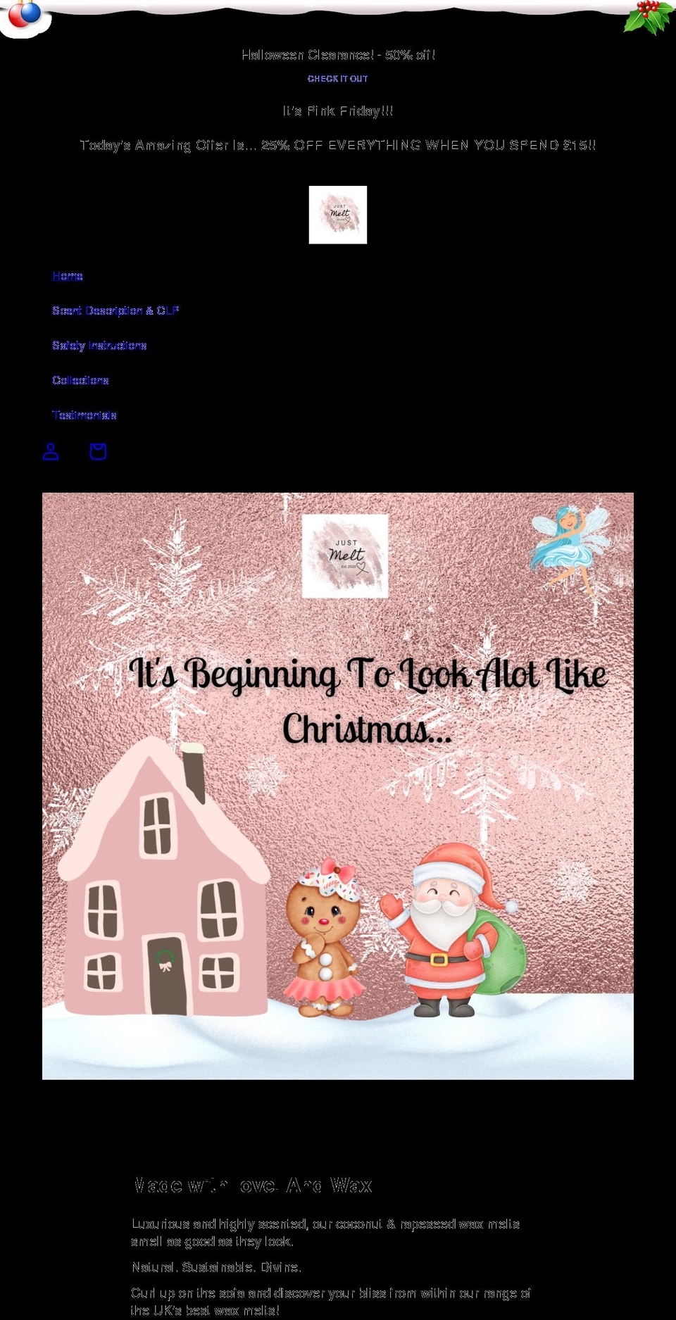 justmeltwales.com shopify website screenshot