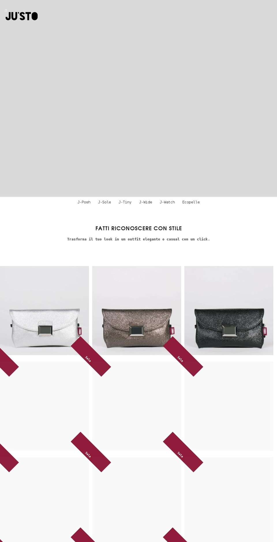 justo-store.com shopify website screenshot