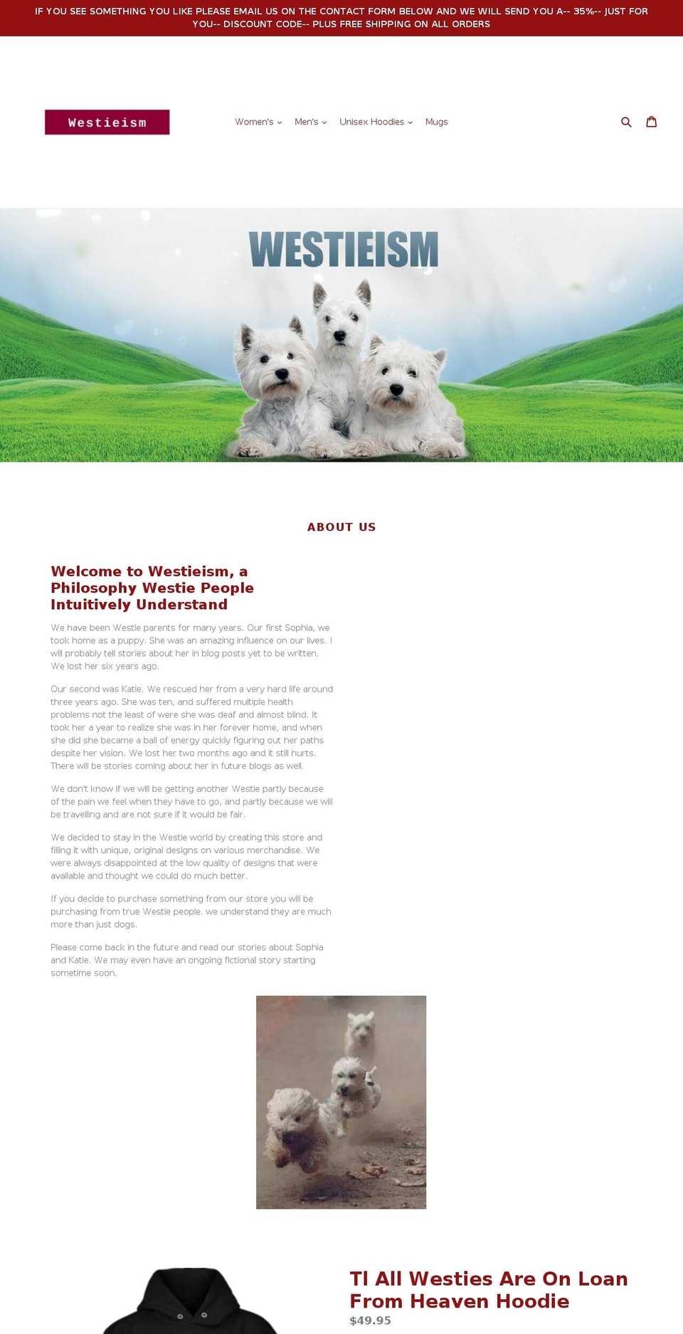 justonemoreclick.com — Shopify storefront screenshot