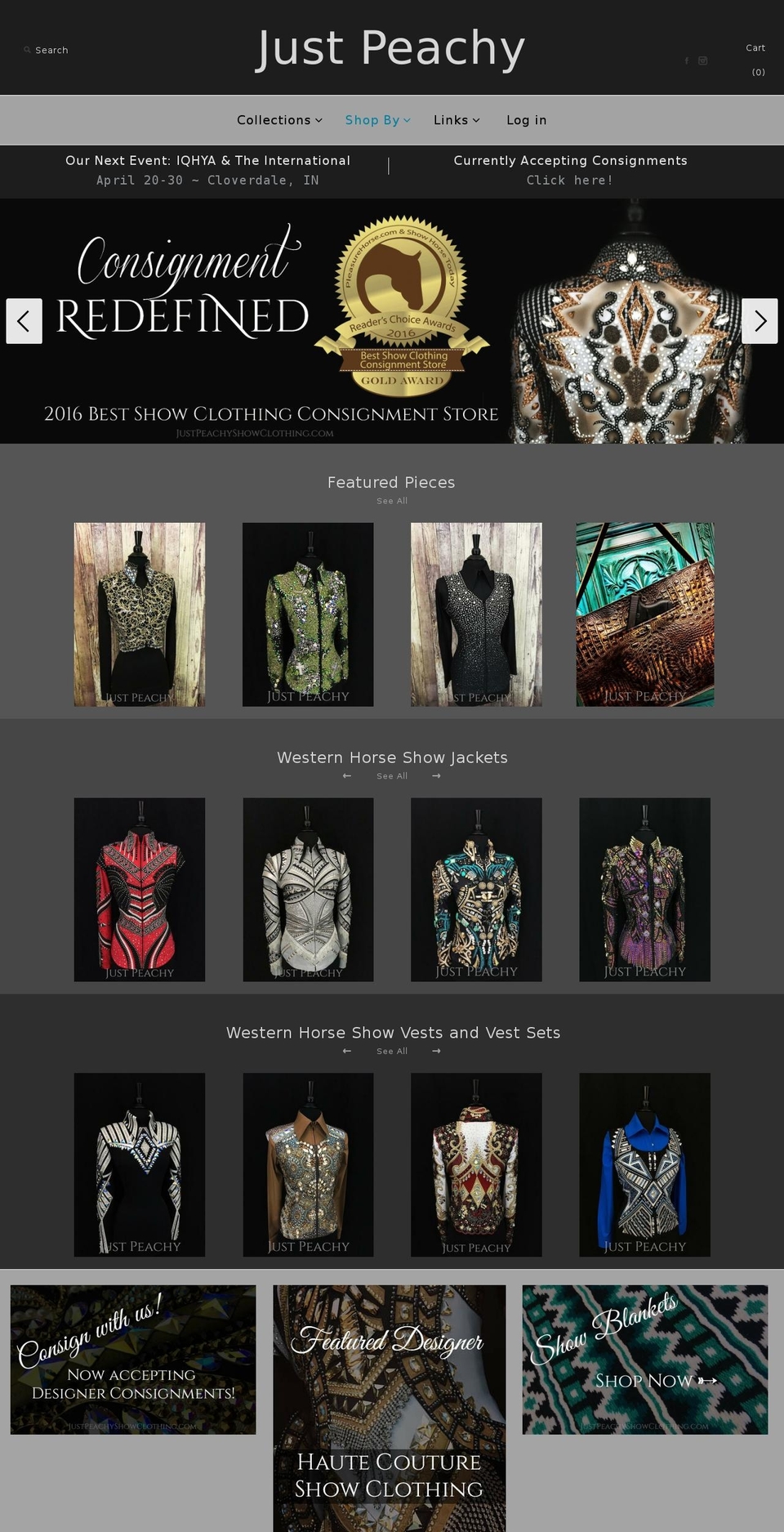 justpeachyonline.com shopify website screenshot