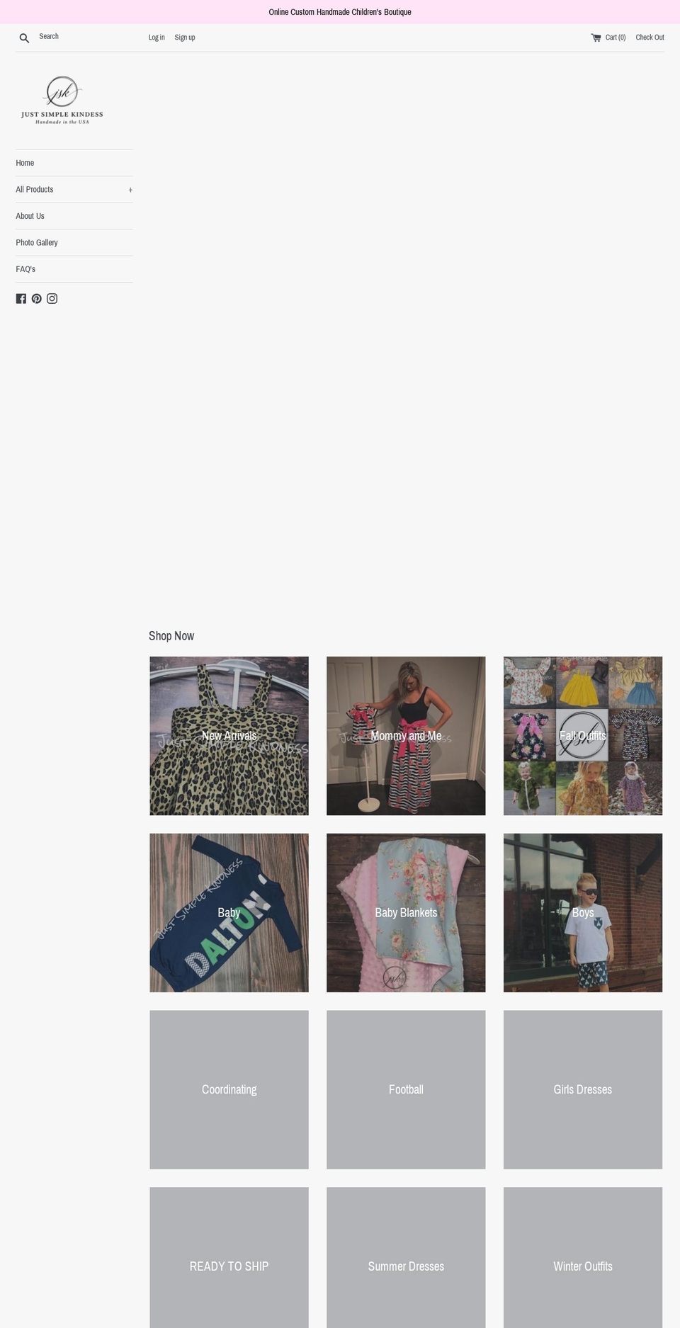 justsimplekindness.com — Shopify storefront screenshot