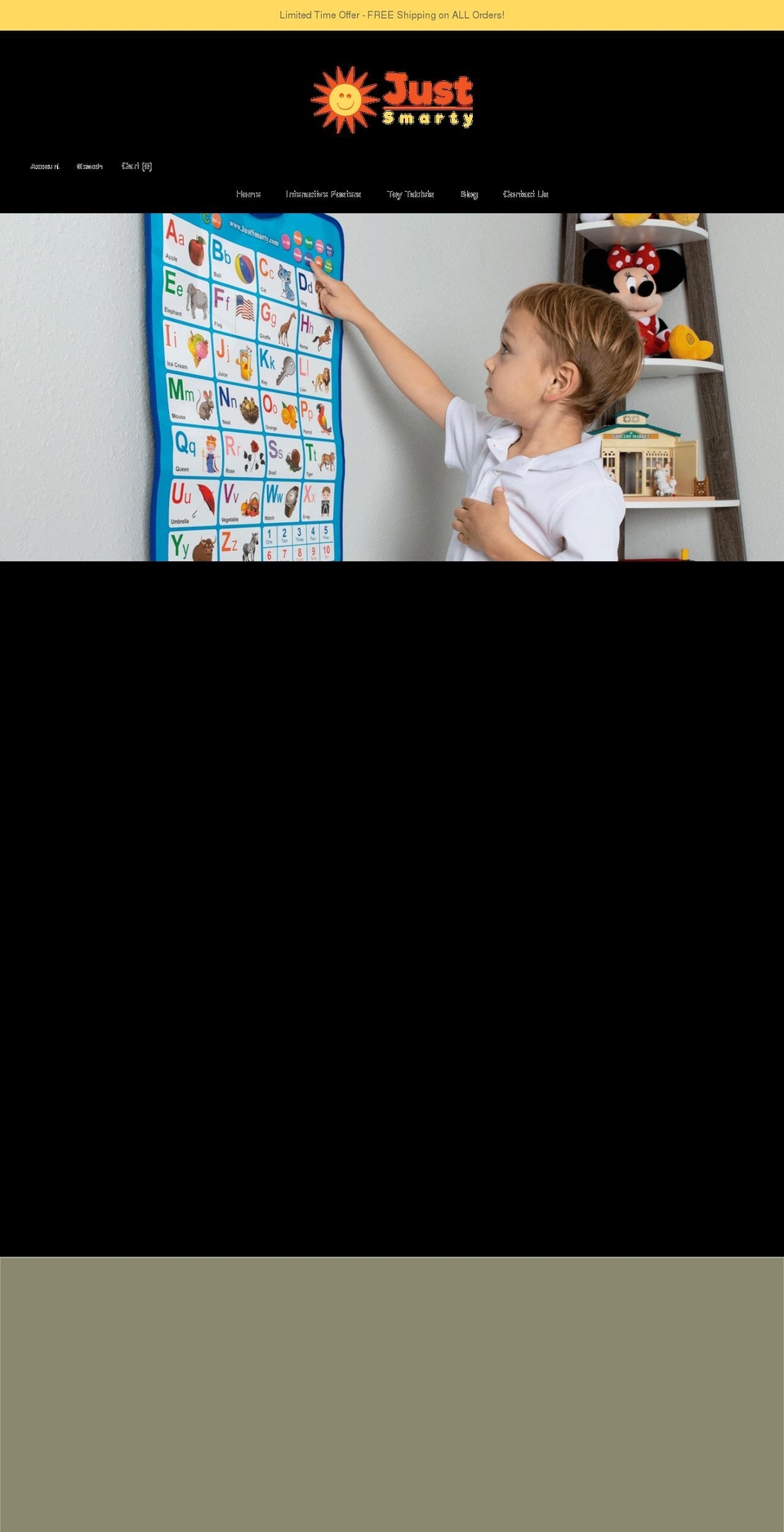 justsmarty.com shopify website screenshot