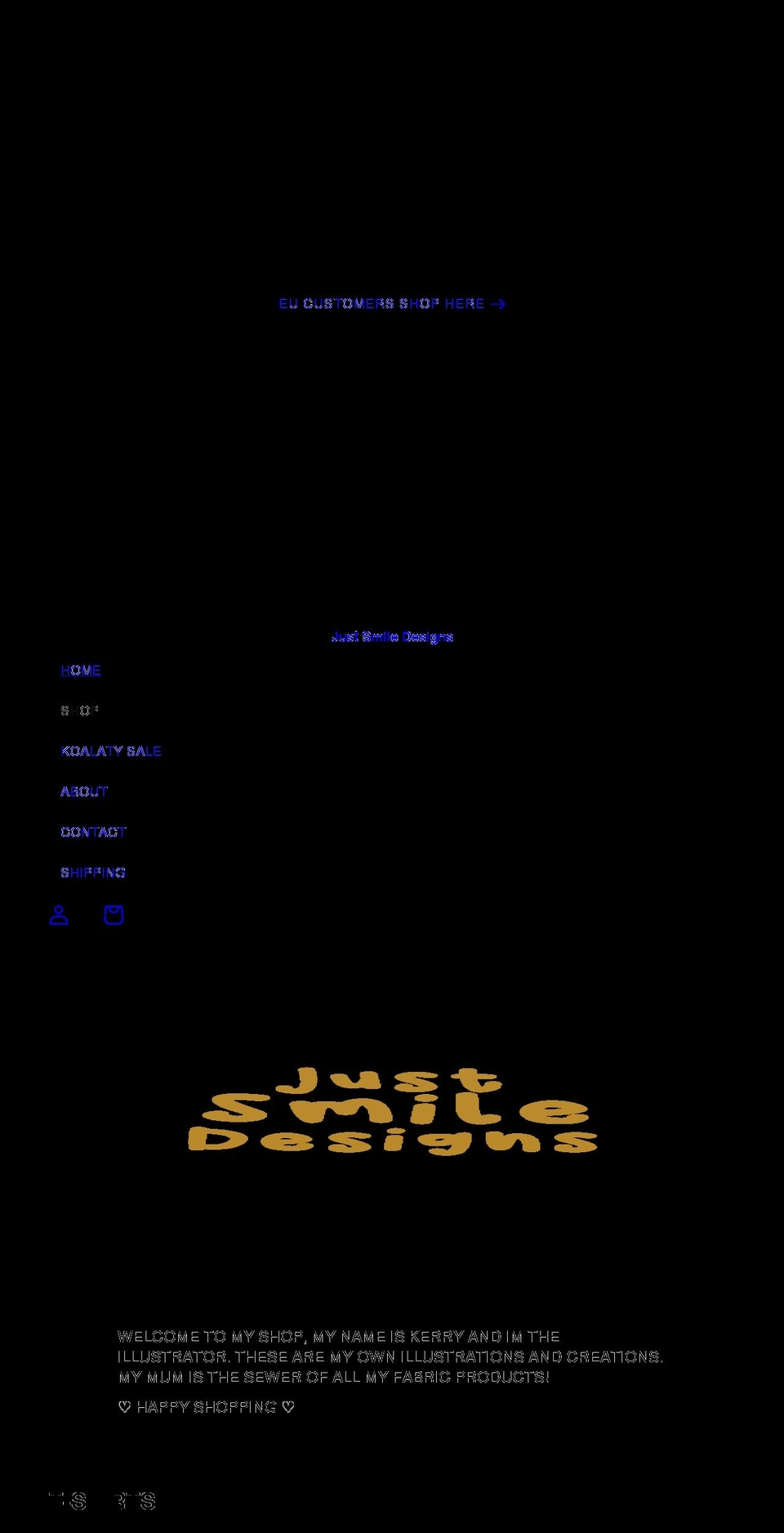 justsmiledesigns.co.uk shopify website screenshot