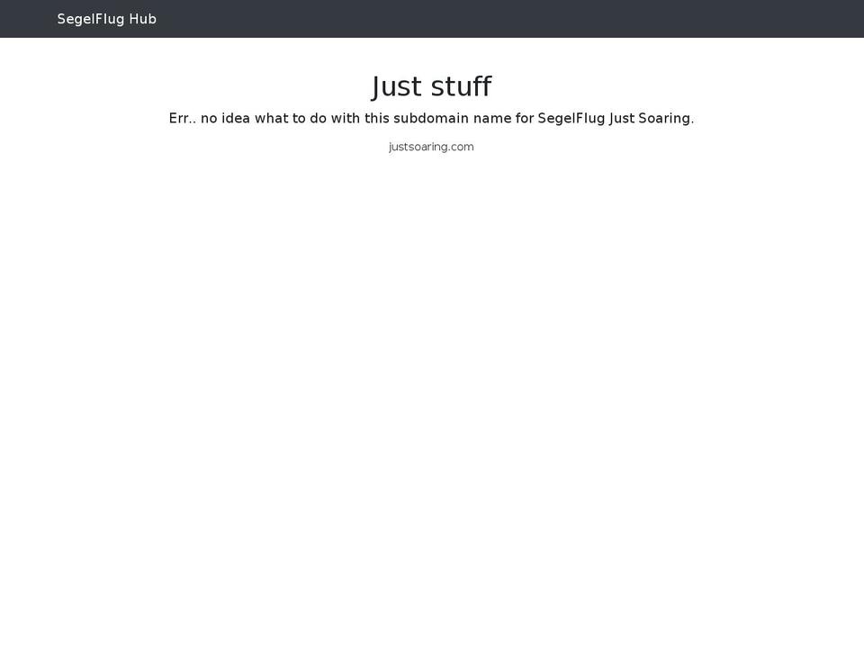 justsoaring.com shopify website screenshot