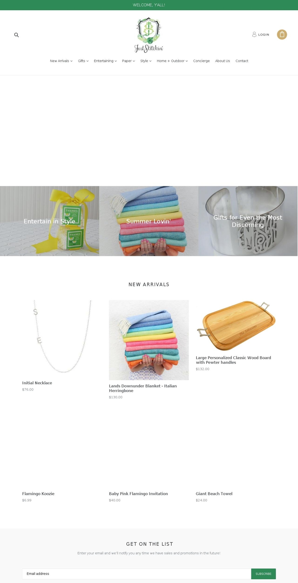 juststitchin1.com — Shopify storefront screenshot