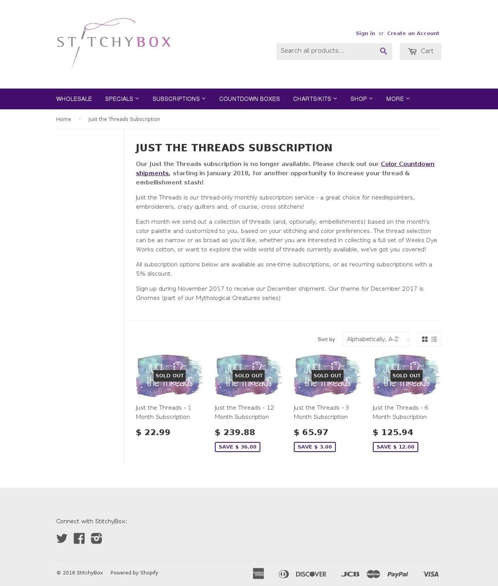 justthethreads.com — Shopify storefront screenshot