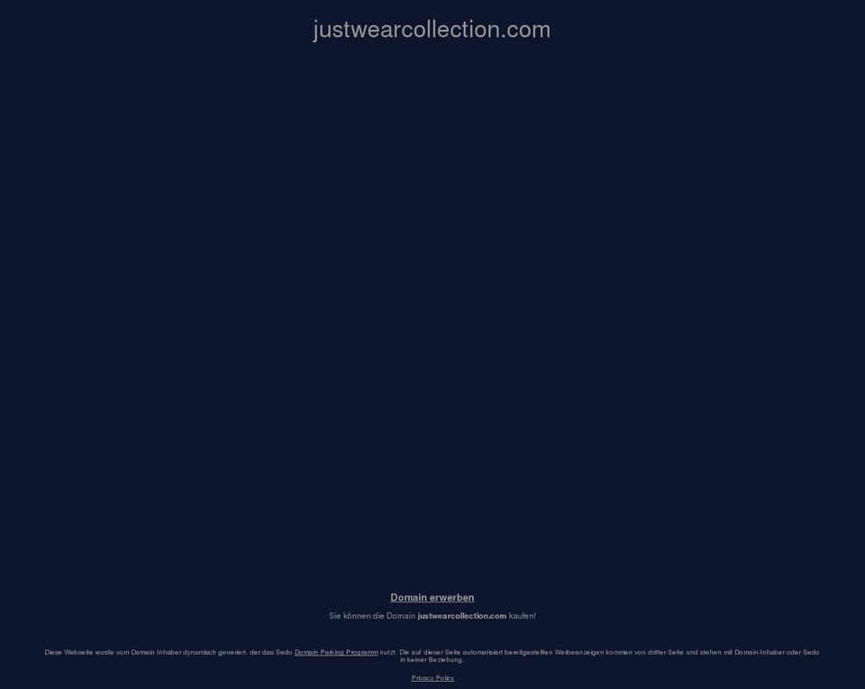 justwearcollection.com — Shopify storefront screenshot