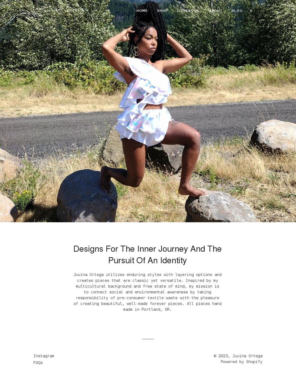 juvinaortega.com shopify website screenshot