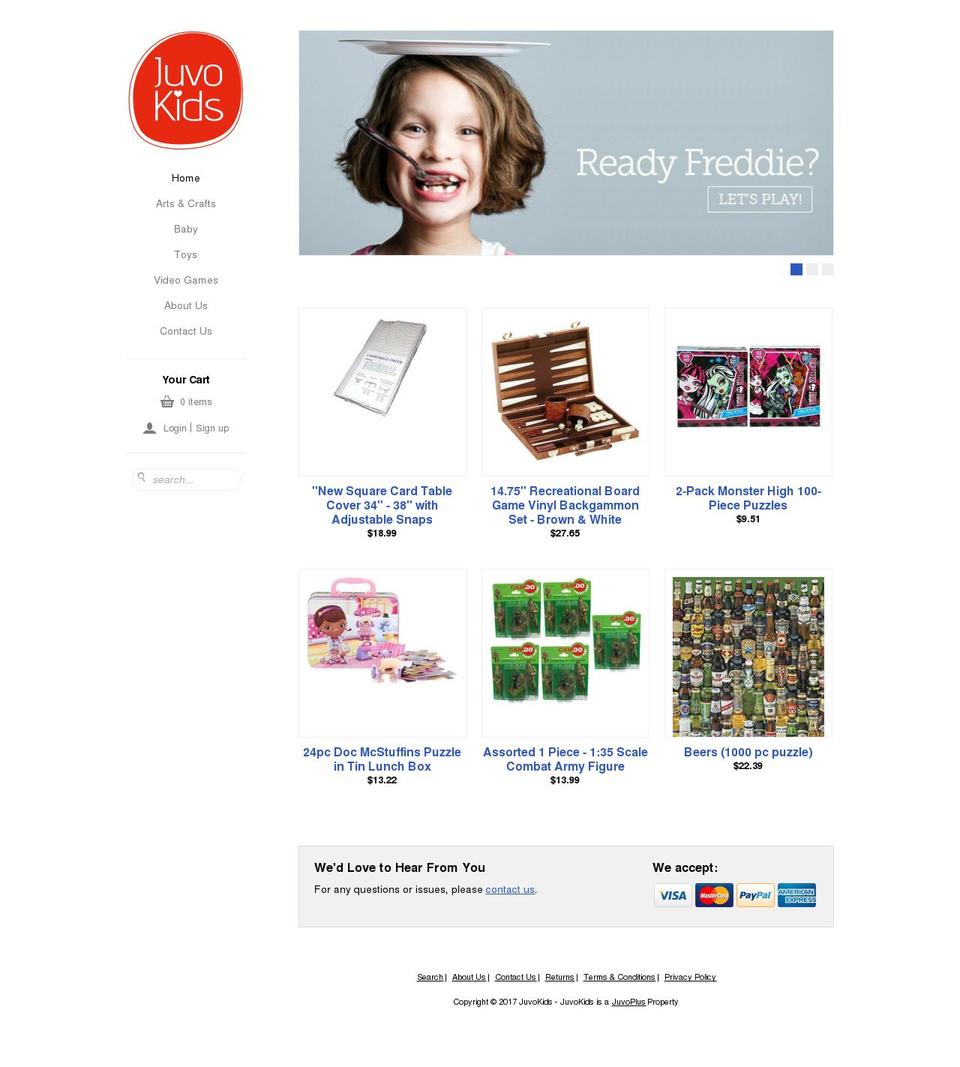 juvokids.com shopify website screenshot