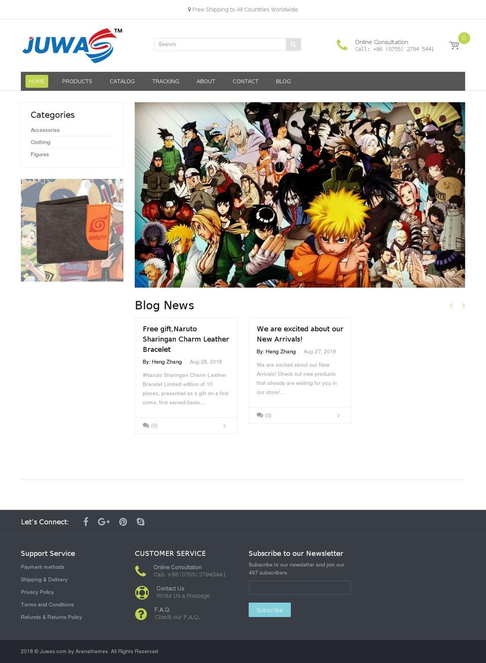 juwas.com — Shopify storefront screenshot
